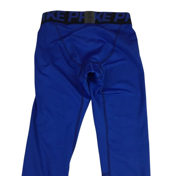 Nike Pro Mens Compression Combat Hyperwarm Leggings M Blue - Picture 6 of 9